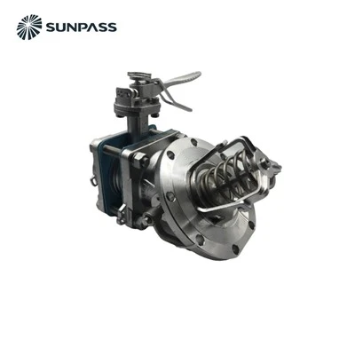 Pastki tushirish DN80 45 darajali oyoq klapan ISO tank konteyneri